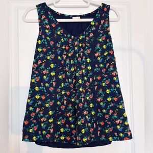 BNWT - Target | Marona dark navy floral, wispy sleeveless blouse top - Size - XS